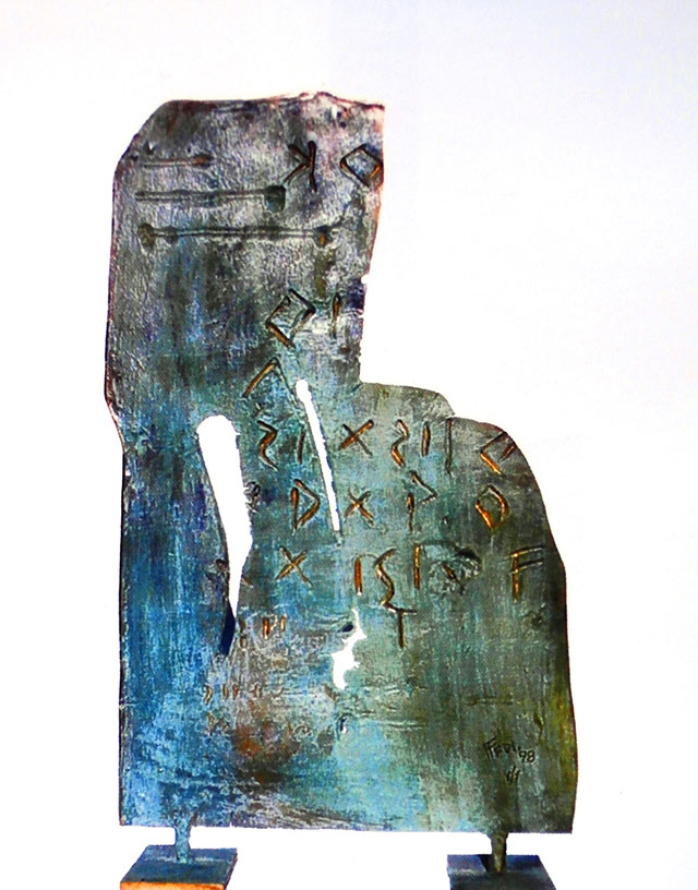 
45x25 cm,
1998

 
Stele Arcaica 0002,
48x26 cm,
1998